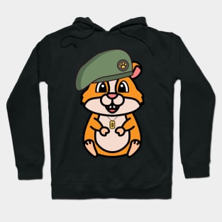 Green Beret Hamster Hoodie